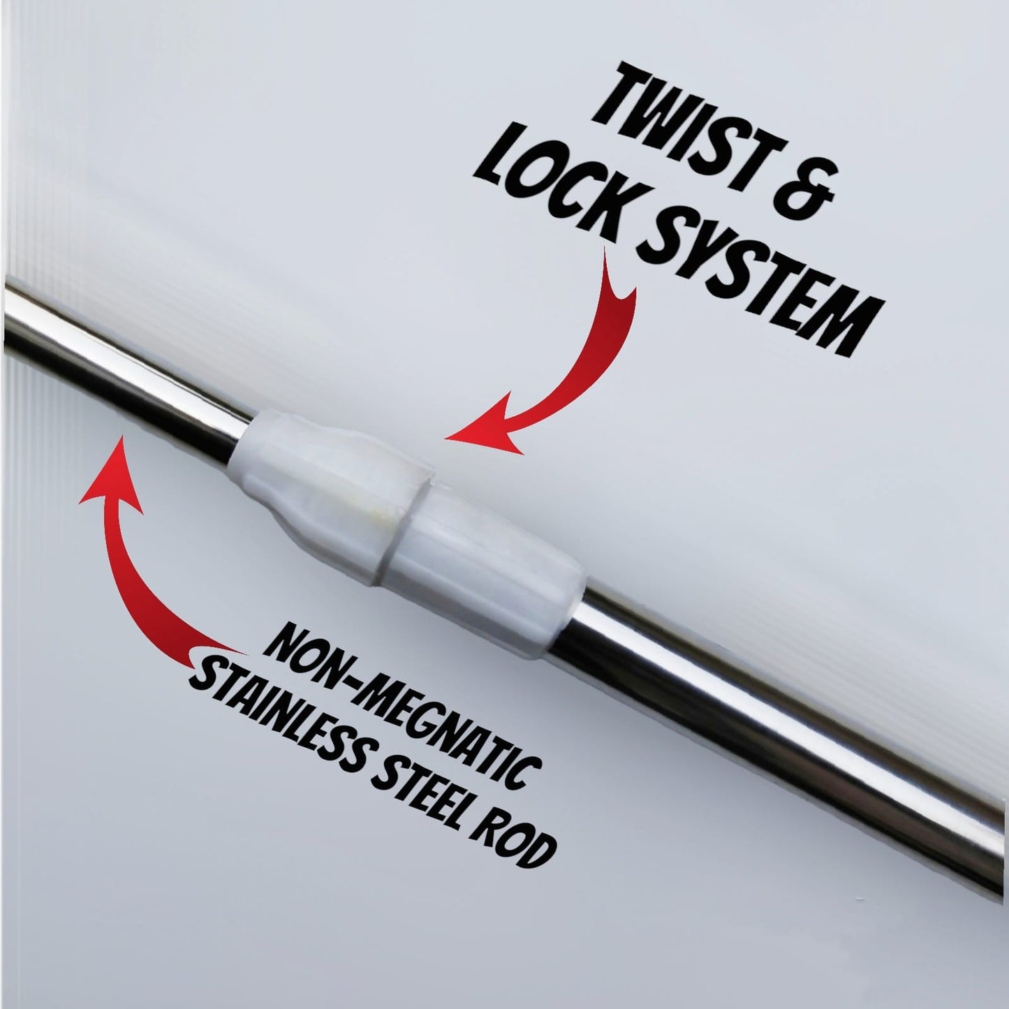 PREMIUM SCRATCH-FREE SOLAR PANEL CLEANING MOP – 20FT STAINLESS STEEL ROD WITH BUILT-IN WATER SYSTEM (AVAILABLE IN 6 SIZES)