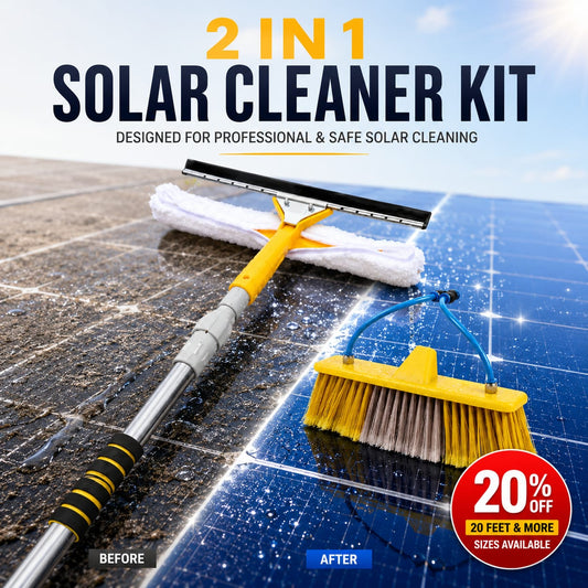 2in1 SOLAR CLEANER KIT with Water System