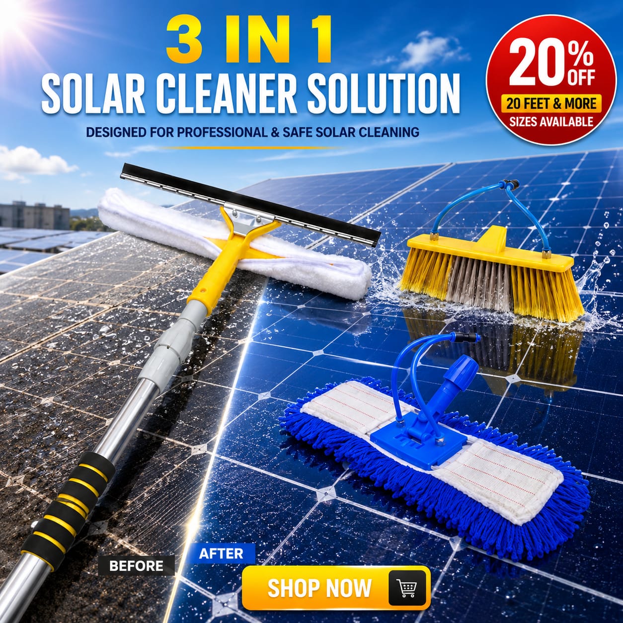 3in1 Solar Cleaner Solution