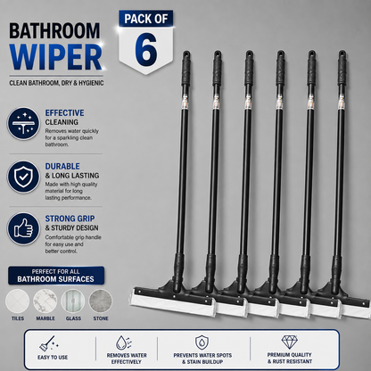 Bathroom wiper pack of 6