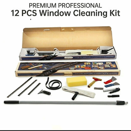 Solar & Glass Premium Window Cleaning Tool Kit – Multi-Purpose Professional Set